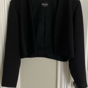 Black dress crop jacket